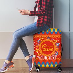 Custom GC Suns Football Luggage Cover Christmas Vibe