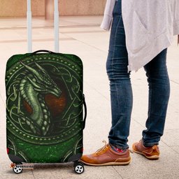 Celtic Dragon With Celtic Knot Luggage Covers Green