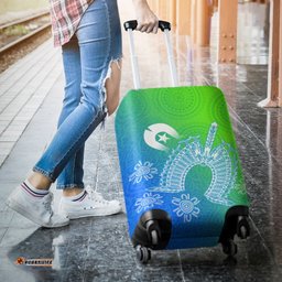 Torres Strait Islanders Luggage Covers Dhari Mask Ocean Style