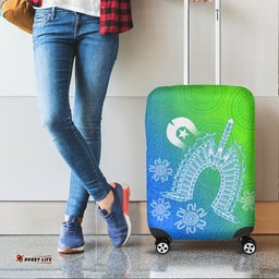 Torres Strait Islanders Luggage Covers Dhari Mask Ocean Style