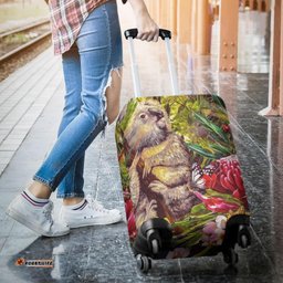 Koala Luggage Cover 3D Koala with Waratah Flower