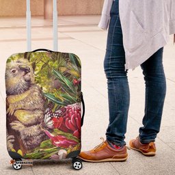 Koala Luggage Cover 3D Koala with Waratah Flower