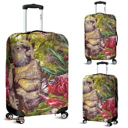 Koala Luggage Cover 3D Koala with Waratah Flower