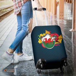Wales Dragon And Daffodil In Flag Luggage Cover