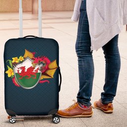 Wales Dragon And Daffodil In Flag Luggage Cover