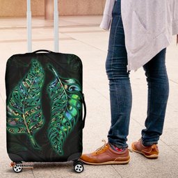 New Zealand Silver Fern Couple Luggage Covers Paua Shell