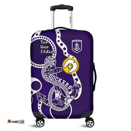 Fremantle Football NAIDOC Luggage Cover Dockers For Our Elders Indigenous Art