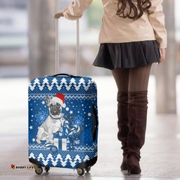 Bulldogs Rugby Luggage Cover Christmas Vibe