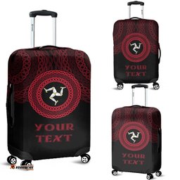 Isle of Man Celtic Personalised Luggage Cover Legend of Isle of Man