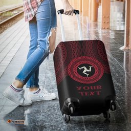 Isle of Man Celtic Personalised Luggage Cover Legend of Isle of Man