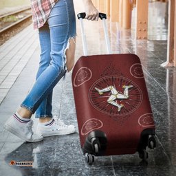 Isle Of Man Celtic Luggage Covers Celtic Compass With Manx Triskelion