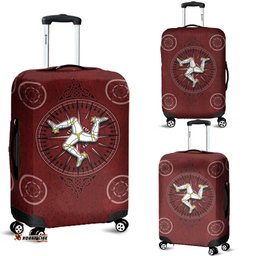 Isle Of Man Celtic Luggage Covers Celtic Compass With Manx Triskelion