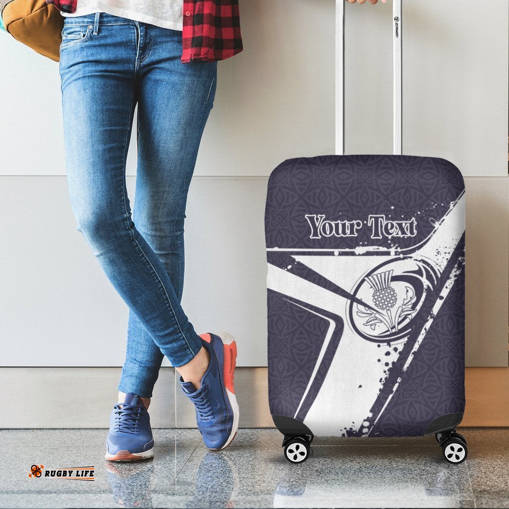 Custom Text Scotland Rugby Personalised Luggage Covers Scottish Rugby