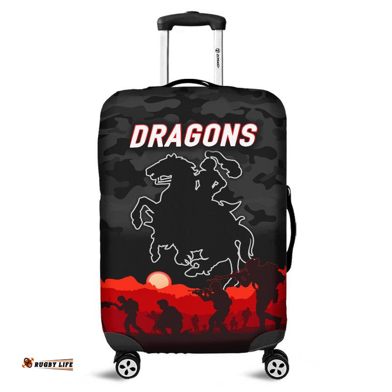St. George Illawarra Dragons ANZAC Luggage Cover Simple Style Black