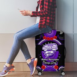 Hobart Hurricanes ANZAC 2024 Luggage Cover Lest We Forget Poppy Mix Camouflage