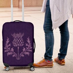 Scotland Luggage Cover Purple Thistle
