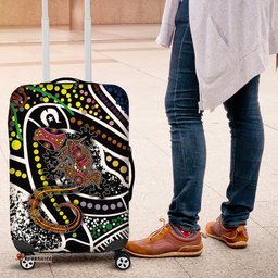 Aboriginal Lizzard Pattern Dot Art Luggage Cover
