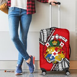 Tonga Rugby Luggage Covers Polynesian Style Pinwheel