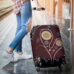 Luggage Cover Aboriginal Dot Painting Tree