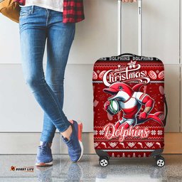 Dolphins Rugby Xmas Luggage Cover Australia NRL Mascot
