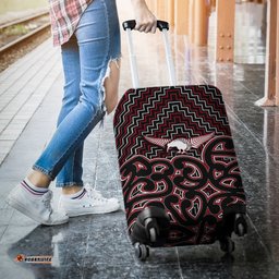 New Zealand Luggage Maori Graphic Tee patterns Red