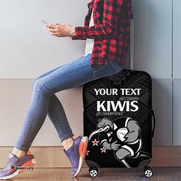 Aotearoa Rugby Custom Luggage Cover Maori Kiwi Mascot Style
