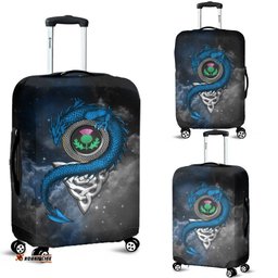 Scotland Celtic Luggage Covers Dragon and Thistle With Celtic