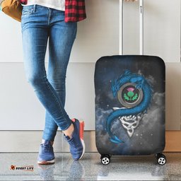 Scotland Celtic Luggage Covers Dragon and Thistle With Celtic