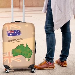 Luggage Cover Australia Map Art Aus Flag