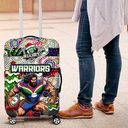 New Zealand Warriors Rugby Merry Christmas Luggage Cover Indigenous Australian Art