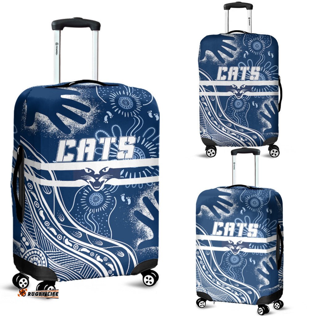 Geelong Football Aboriginal Luggage Cover GO Cats!