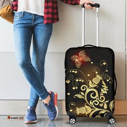 Scotland Luggage Cover Scottish Golden Thistle