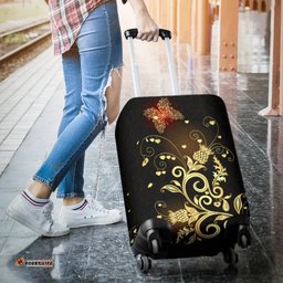 Scotland Luggage Cover Scottish Golden Thistle