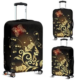 Scotland Luggage Cover Scottish Golden Thistle