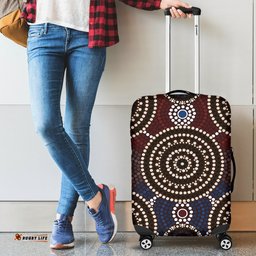 Luggage Cover Aboriginal Dot Painting Ver08