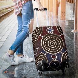 Luggage Cover Aboriginal Dot Painting Ver08
