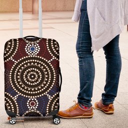 Luggage Cover Aboriginal Dot Painting Ver08