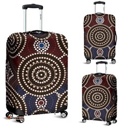 Luggage Cover Aboriginal Dot Painting Ver08