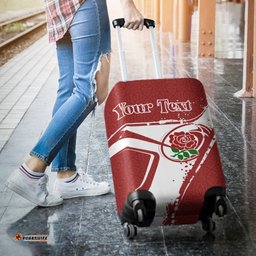 Custom Text England Rugby Personalised Luggage Covers England Rugby