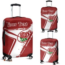 Custom Text England Rugby Personalised Luggage Covers England Rugby