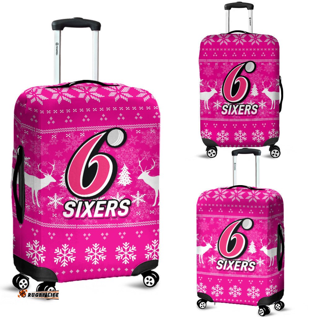 Sydney Sixers Cricket Australian Christmas Ugly Style Luggage Covers