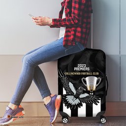 AFL Collingwood Luggage Cover Magpies Premiers With Trophy Proud