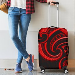 New Zealand Maori Mangopare Luggage Cover Polynesian Red