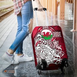 Wales Celtic Luggage Covers Welsh Dragon Flag with Celtic Cross