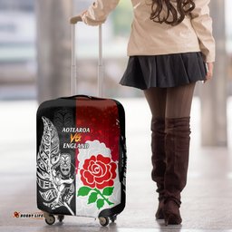 New Zealand And England Rugby Luggage Cover World Cup All Black Combine Red Roses