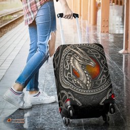 Celtic Dragon With Celtic Knot Luggage Covers