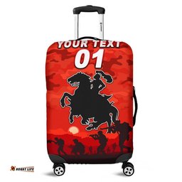 Custom Personalised St. George Illawarra Dragons ANZAC Luggage Cover Simple Style Red