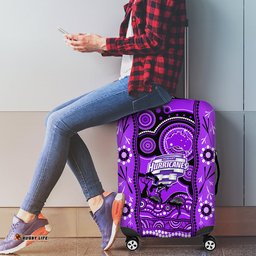 Hobart Hurricanes Cricket Luggage Cover Happy Australia Day Aboriginal Art
