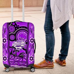 Hobart Hurricanes Cricket Luggage Cover Happy Australia Day Aboriginal Art