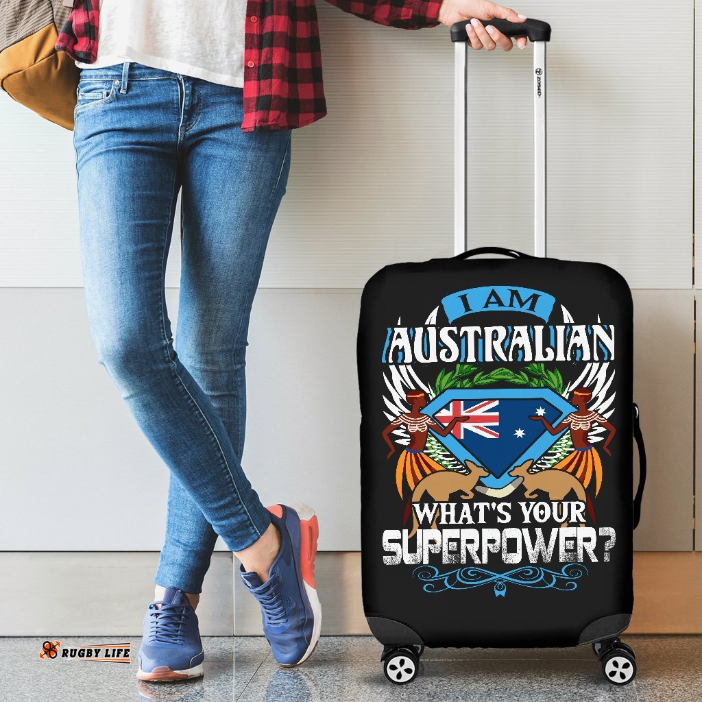 Luggage Cover Aus Flag Superman